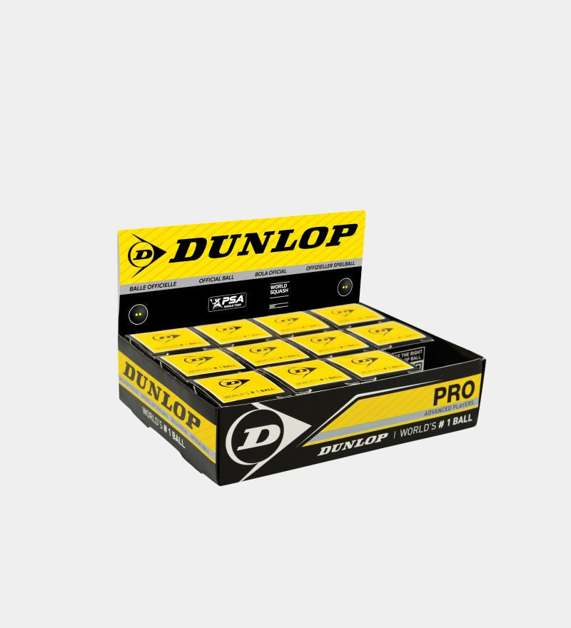 Balles de squash Dunlop Balles Squash Pro boîte de 12_26963.jpg