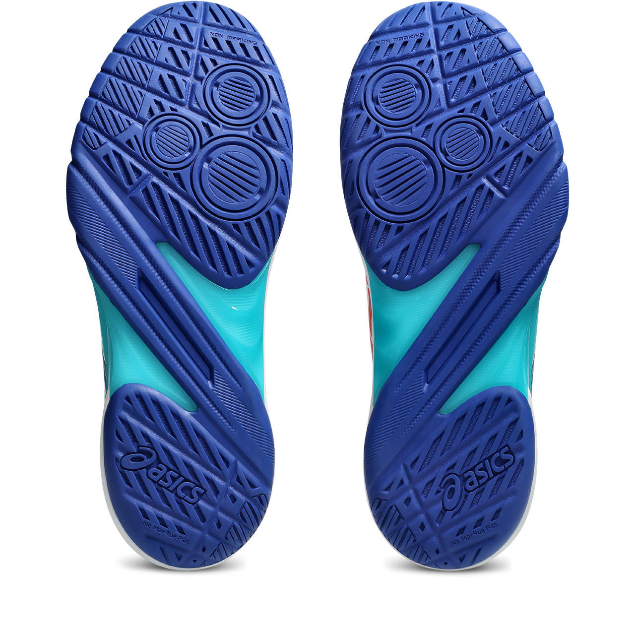 Chaussures Indoor Asics Powerbreak FF Homme Blanc bleu rouge_40972.jpg