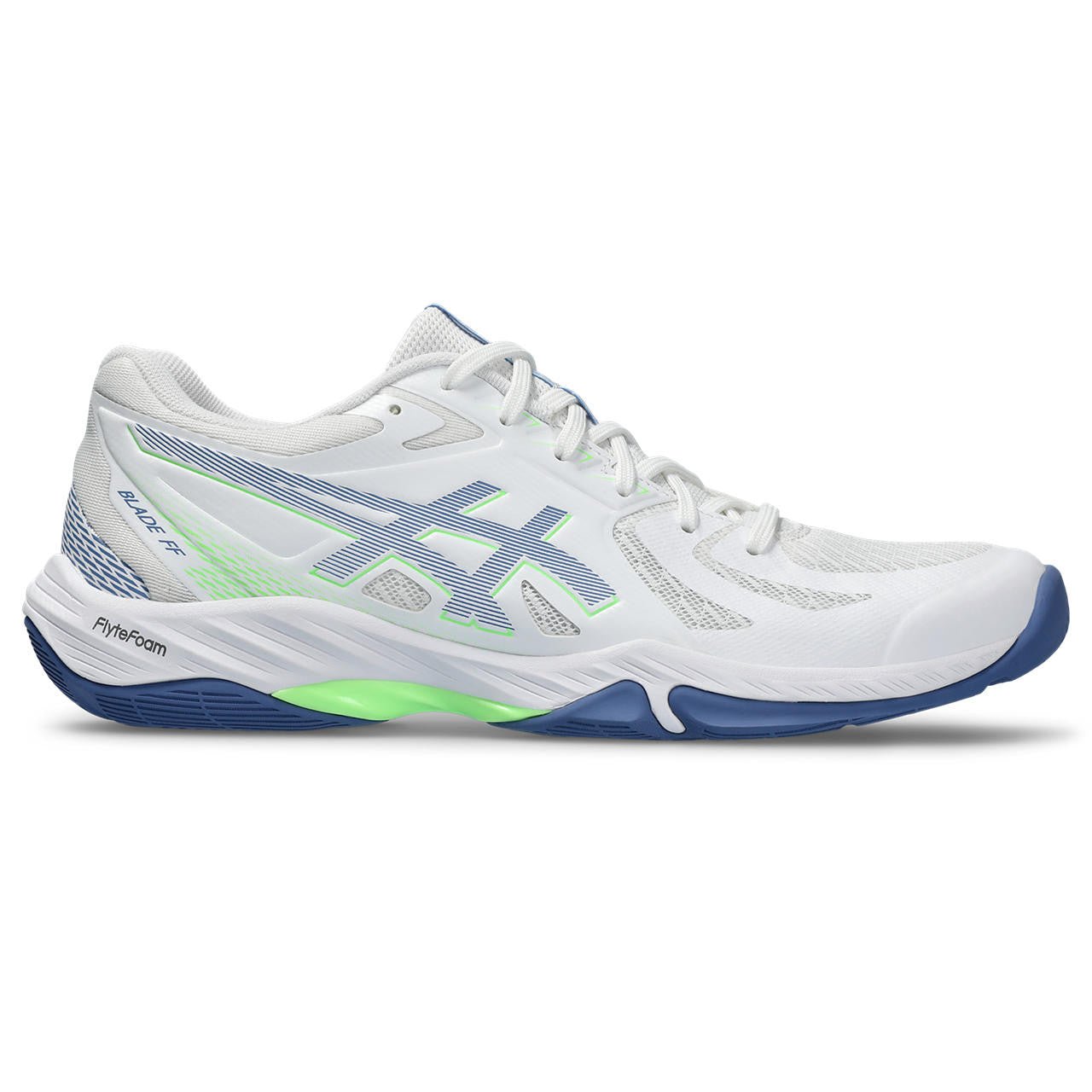 Chaussures de badminton Asics Blade FF Homme Blanc Bleu PE24_29399.jpg